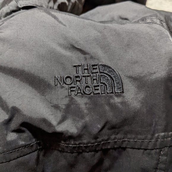 The North Face Black Long Windbreaker Rain Jacket Hood Size Large - Picture 6 of 10